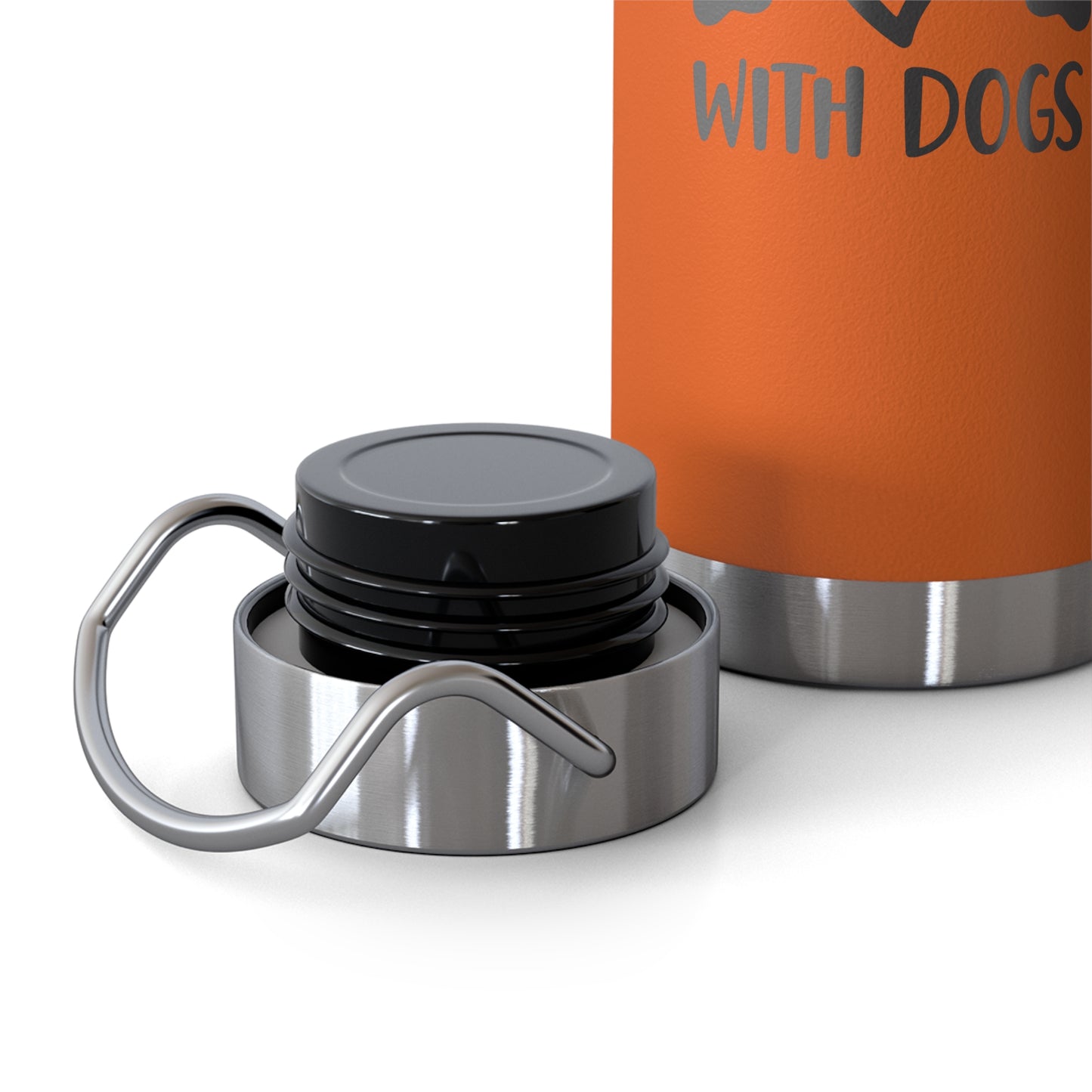 Life is Better with Dogs Copper Vacuum Insulated Bottle, 22oz