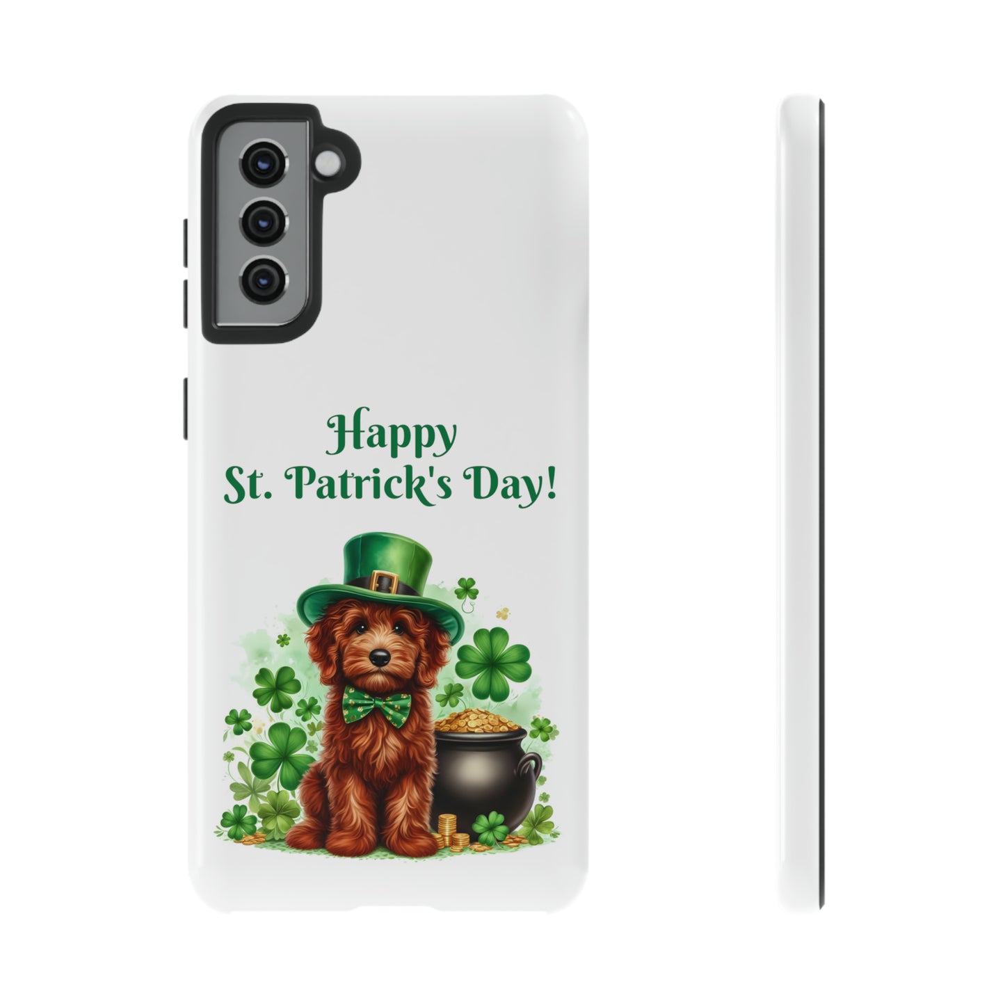 Happy Doodle St. Patrick's Day - Tough Cases - Apple iPhone, Samsung Galaxy, and Google Pixel