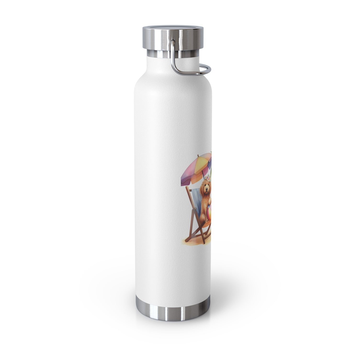 Beach Doodles Copper Vacuum Insulated Bottle, 22oz