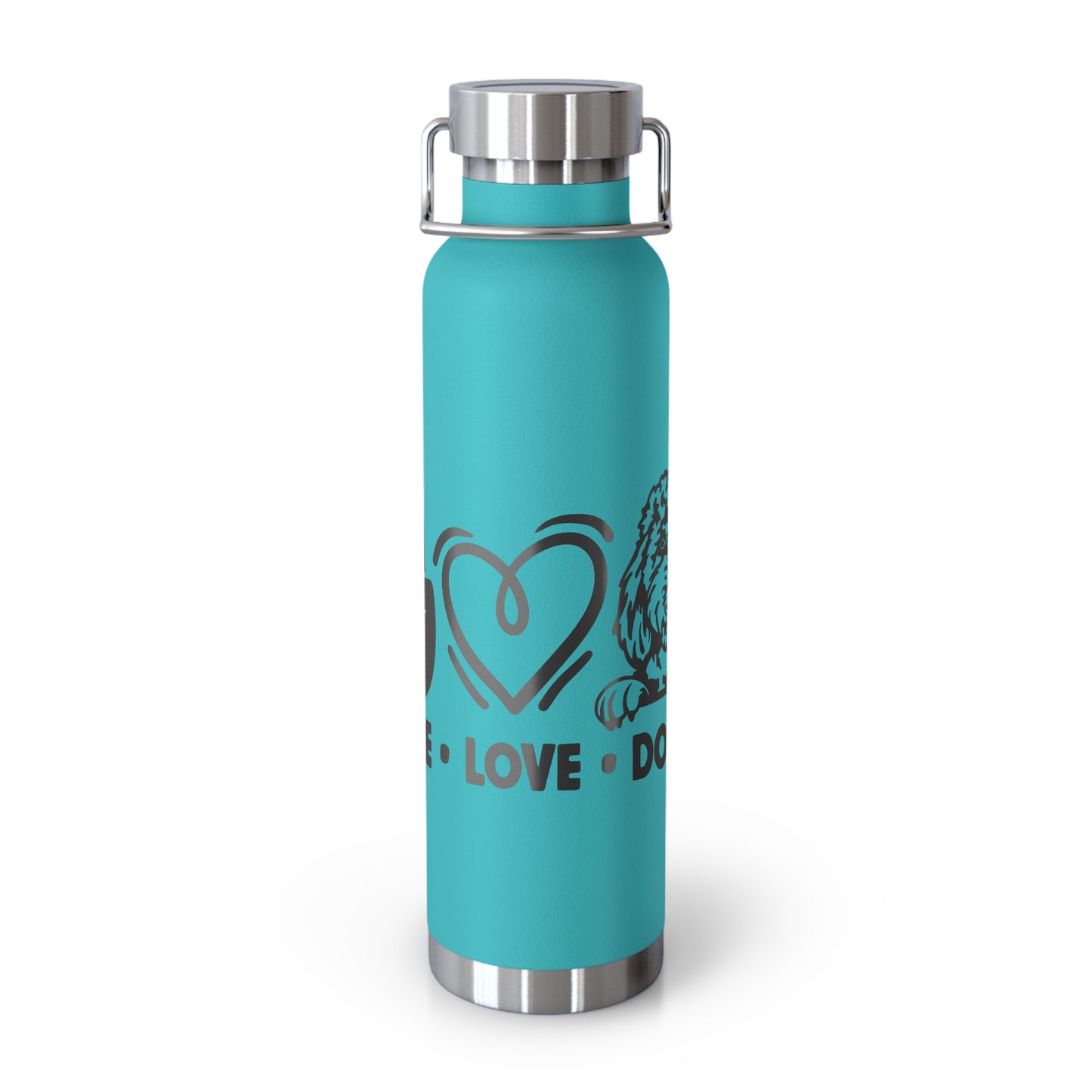 Peace Love Doodle Copper Vacuum Insulated Bottle, 22oz