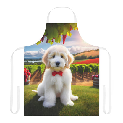 White Doodle at Winery - Apron