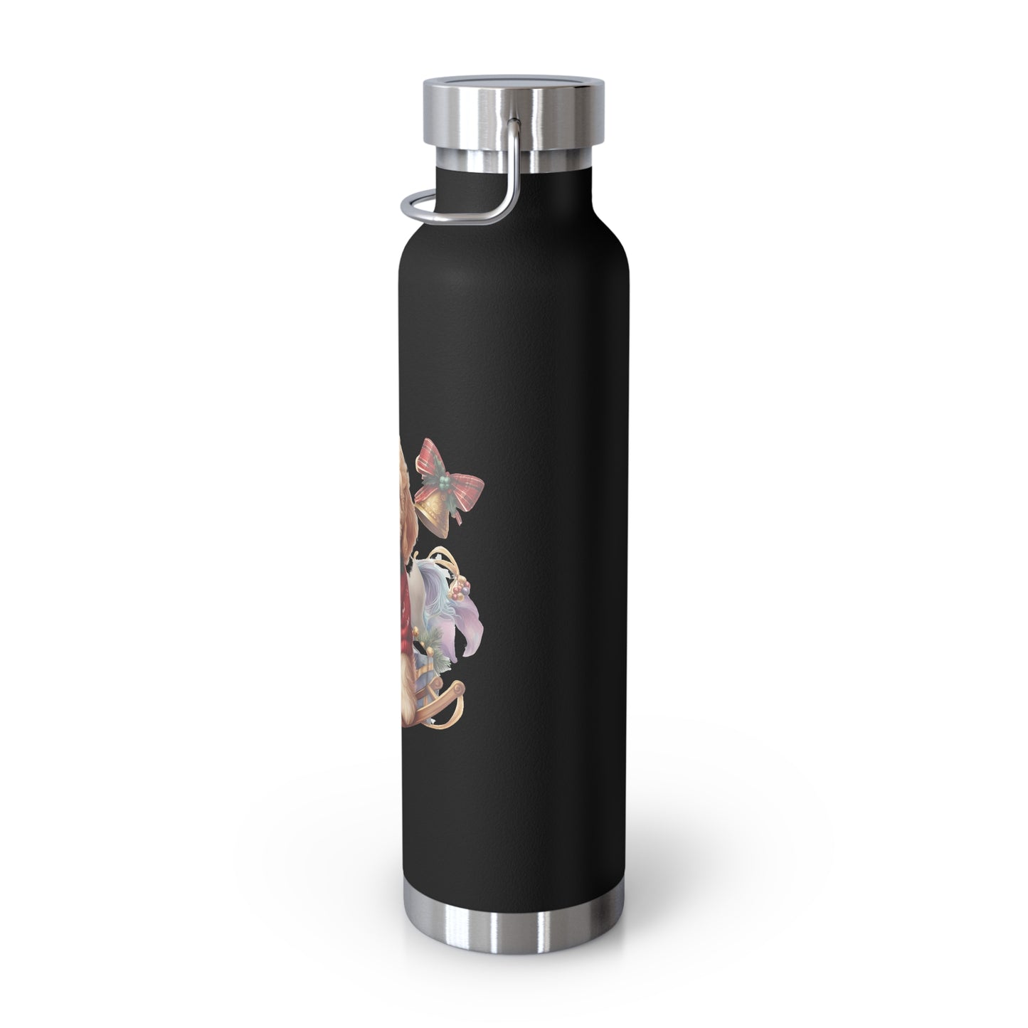 Christmas Doodle Copper Vacuum Insulated Bottle, 22oz