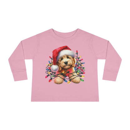 Christmas Doodle w/Lights Toddler Long Sleeve T Shirt