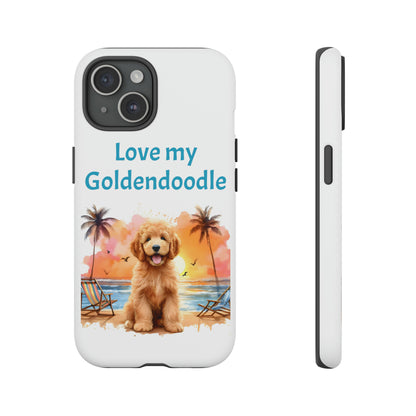 Love My Goldendoodle Tough Cases iPhone 15