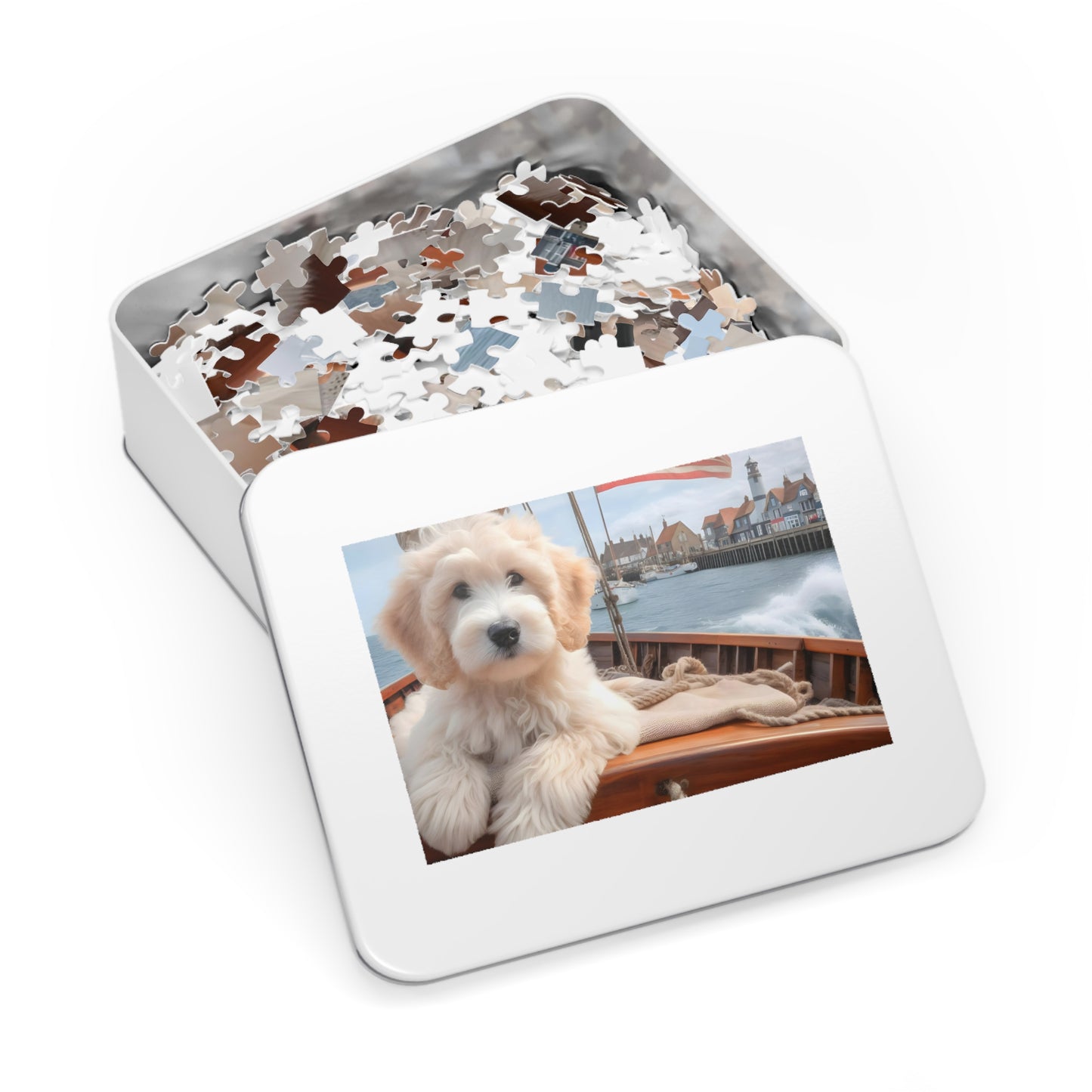 Doodle on Sailboat Jigsaw Puzzle (500,1000-Piece)