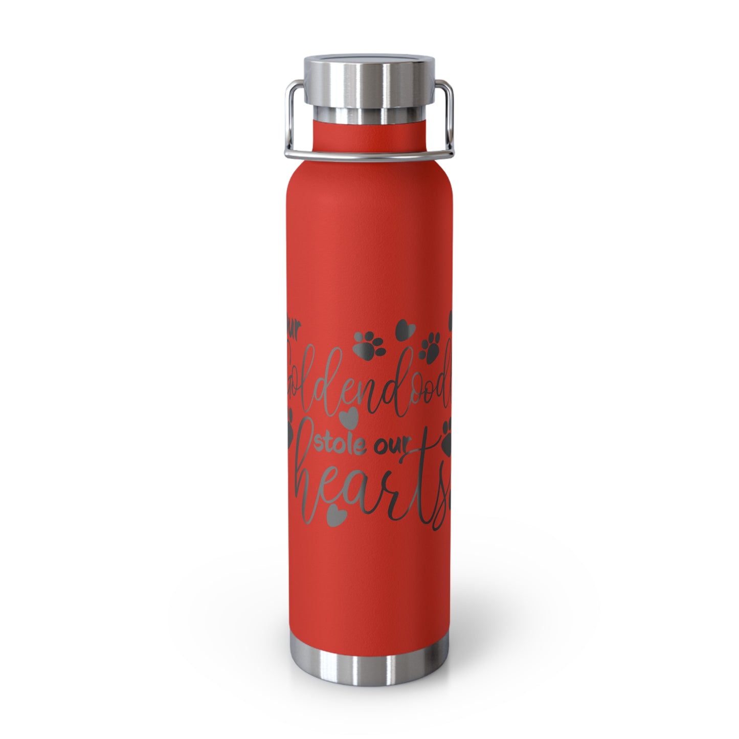 Our Goldendoodle Stole our Heart Copper Vacuum Insulated Bottle, 22oz