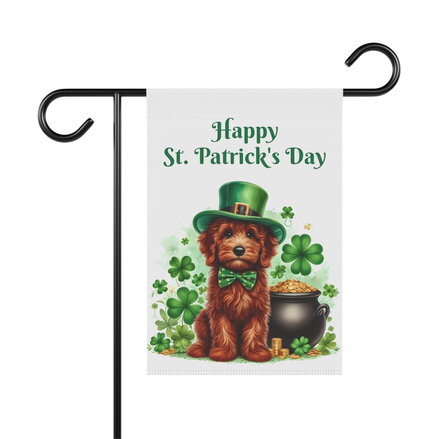 Happy Doodle St. Patrick's Day - Garden & House Banner