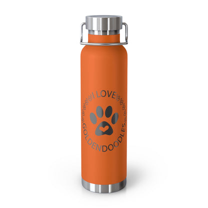 I love Goldendoodles Copper Vacuum Insulated Bottle, 22oz