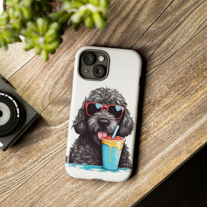 Black Doodle Tough Cases iPhone 15