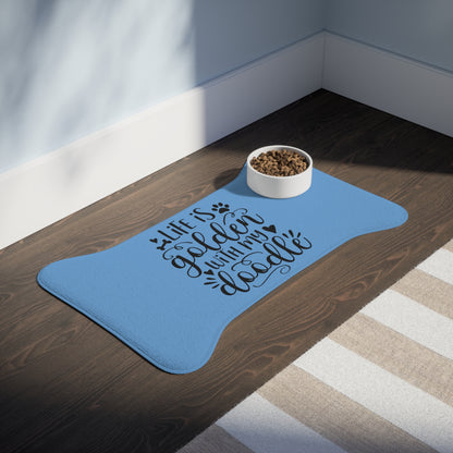 Life is Golden with my Doodle - Bone Shaped Feeding Mats