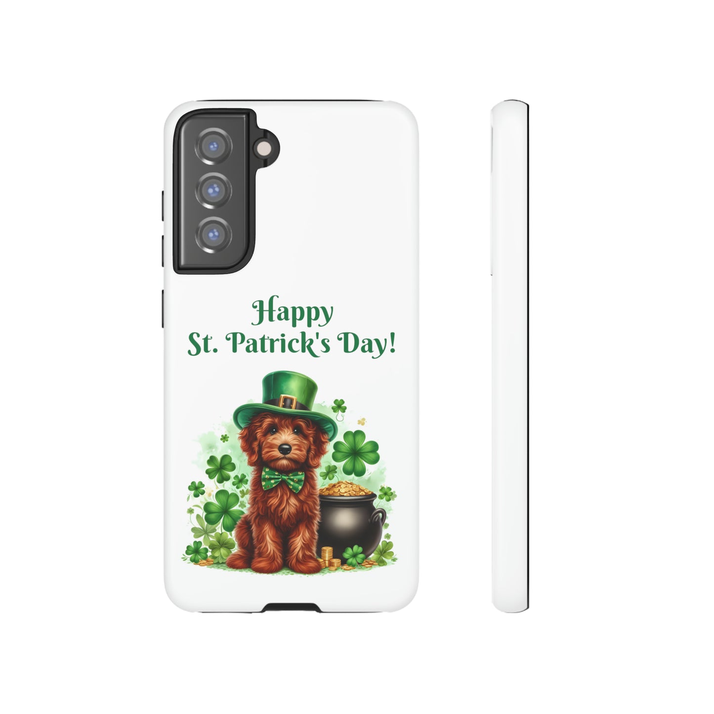 Happy Doodle St. Patrick's Day - Tough Cases - Apple iPhone, Samsung Galaxy, and Google Pixel