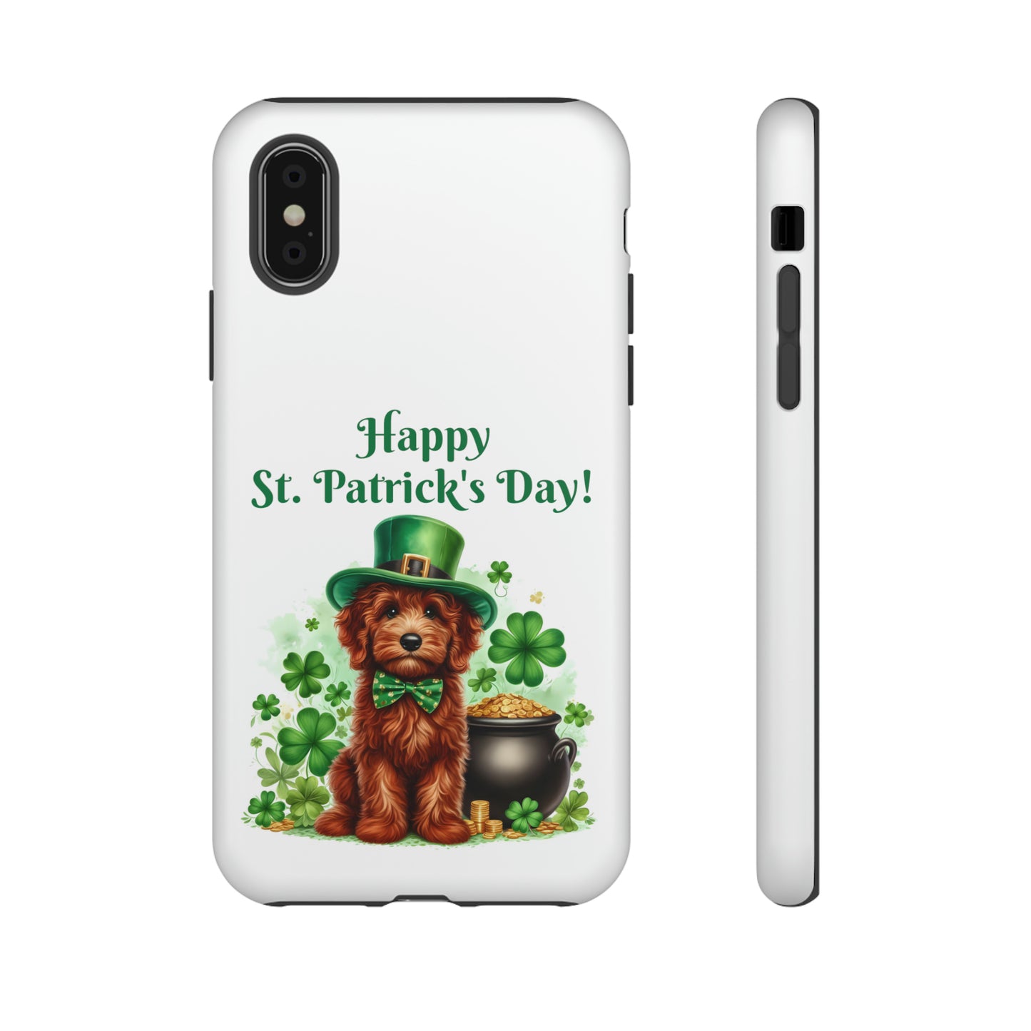 Happy Doodle St. Patrick's Day - Tough Cases - Apple iPhone, Samsung Galaxy, and Google Pixel