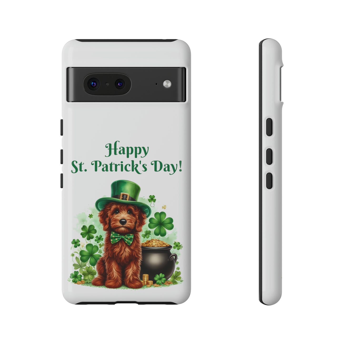 Happy Doodle St. Patrick's Day - Tough Cases - Apple iPhone, Samsung Galaxy, and Google Pixel