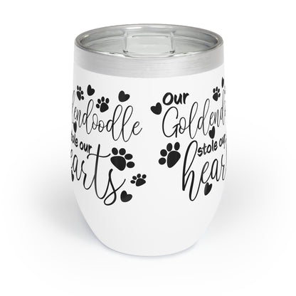 Our Goldendoodle stole our Hearts Chill Wine Tumbler