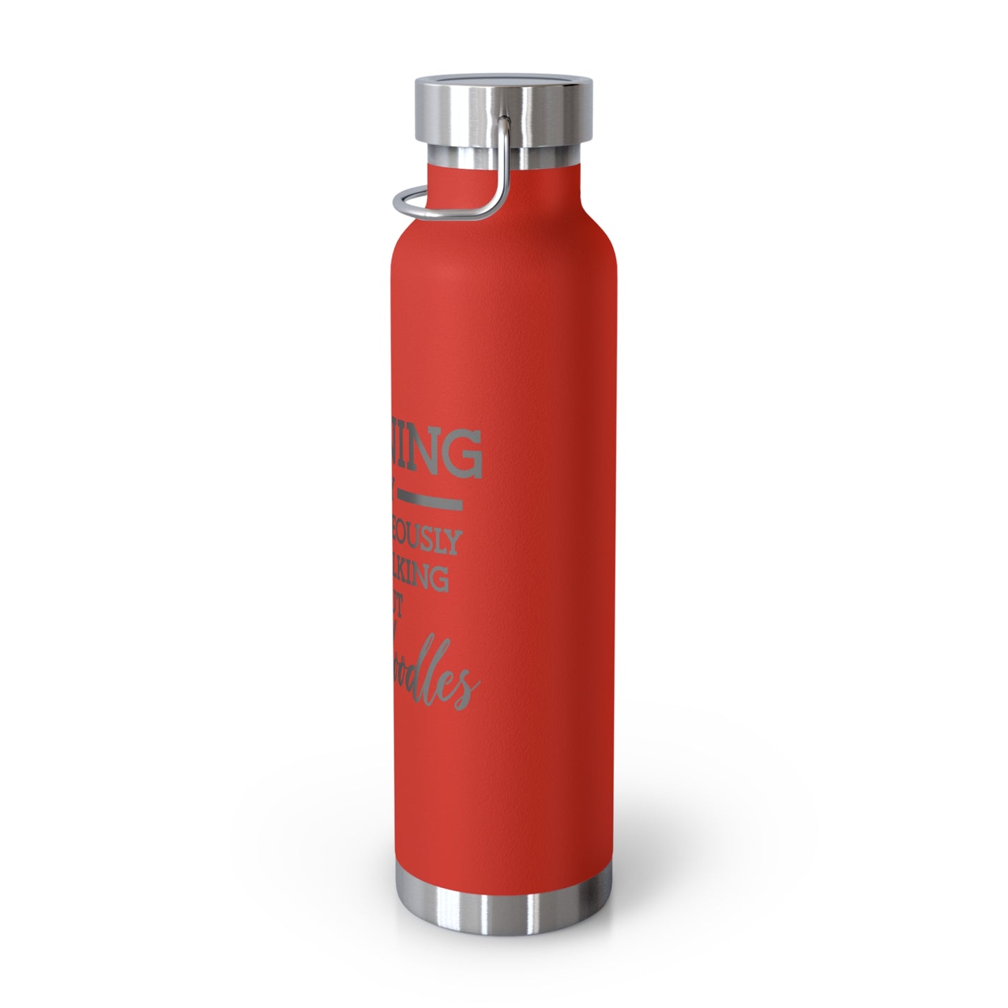 Warning Goldendoodles Copper Vacuum Insulated Bottle, 22oz