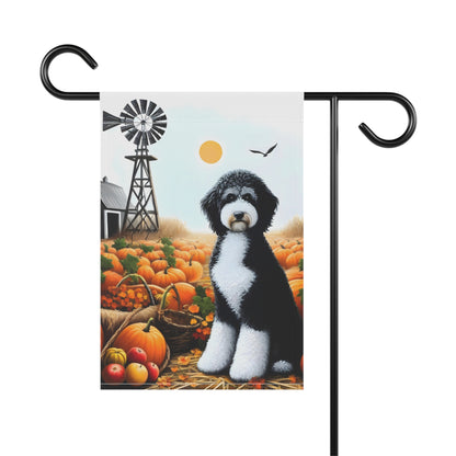 Black & White Doodle Fall Garden & House Banner