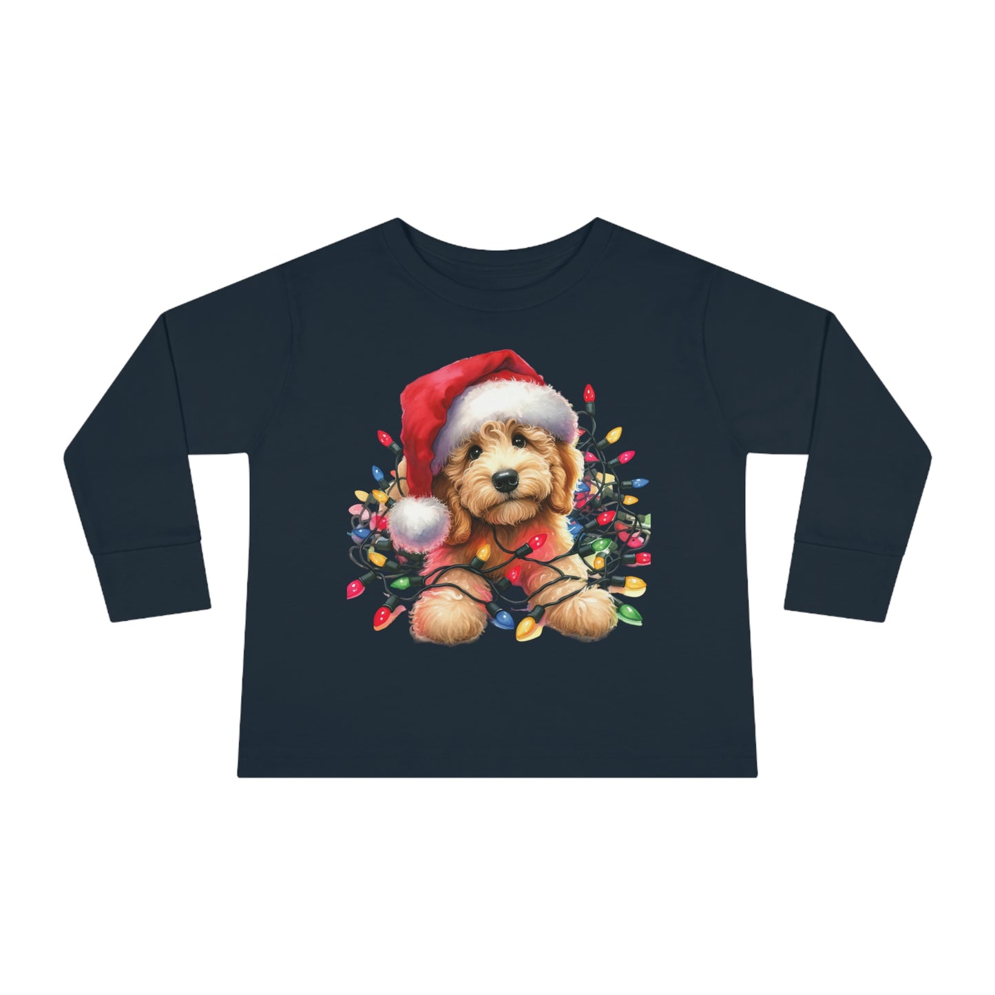 Christmas Doodle w/Lights Toddler Long Sleeve T Shirt