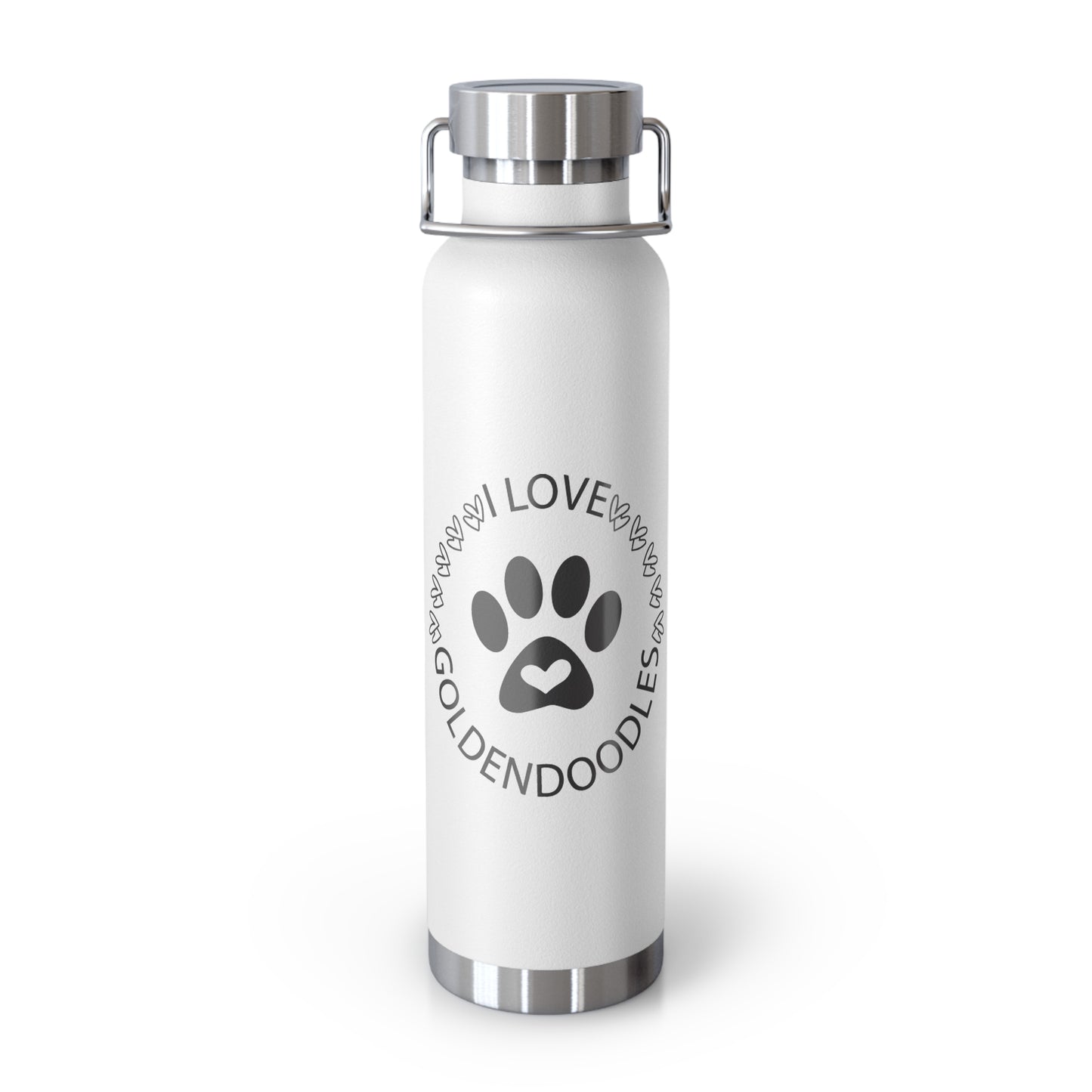 I love Goldendoodles Copper Vacuum Insulated Bottle, 22oz