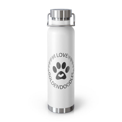 I love Goldendoodles Copper Vacuum Insulated Bottle, 22oz