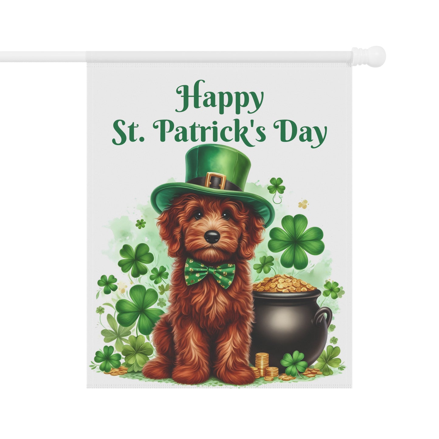 Happy Doodle St. Patrick's Day - Garden & House Banner