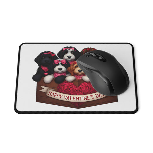 Happy Doodles Valentine's Day - Non-Slip Mouse Pads