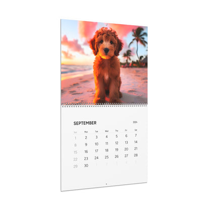 Apricot & Red Doodles - Wall Calendars (2024)