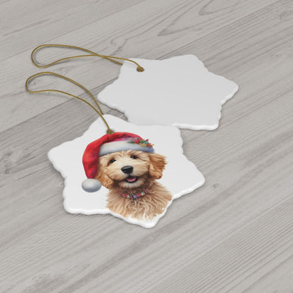 Doodle Puppy Ceramic Ornament, 4 Shapes