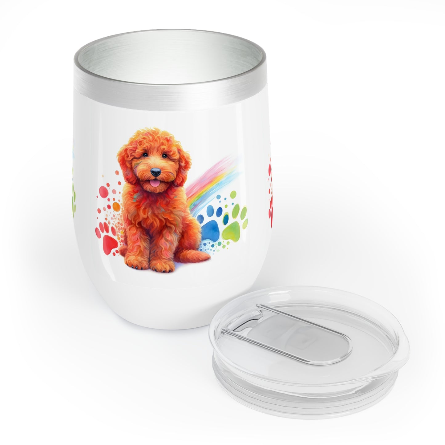 Red Doodle Chill Wine Tumbler