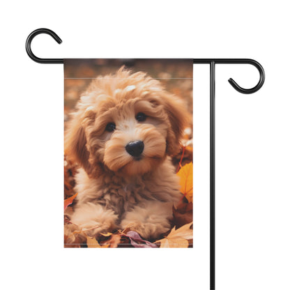 Fall Puppy Garden & House Banner