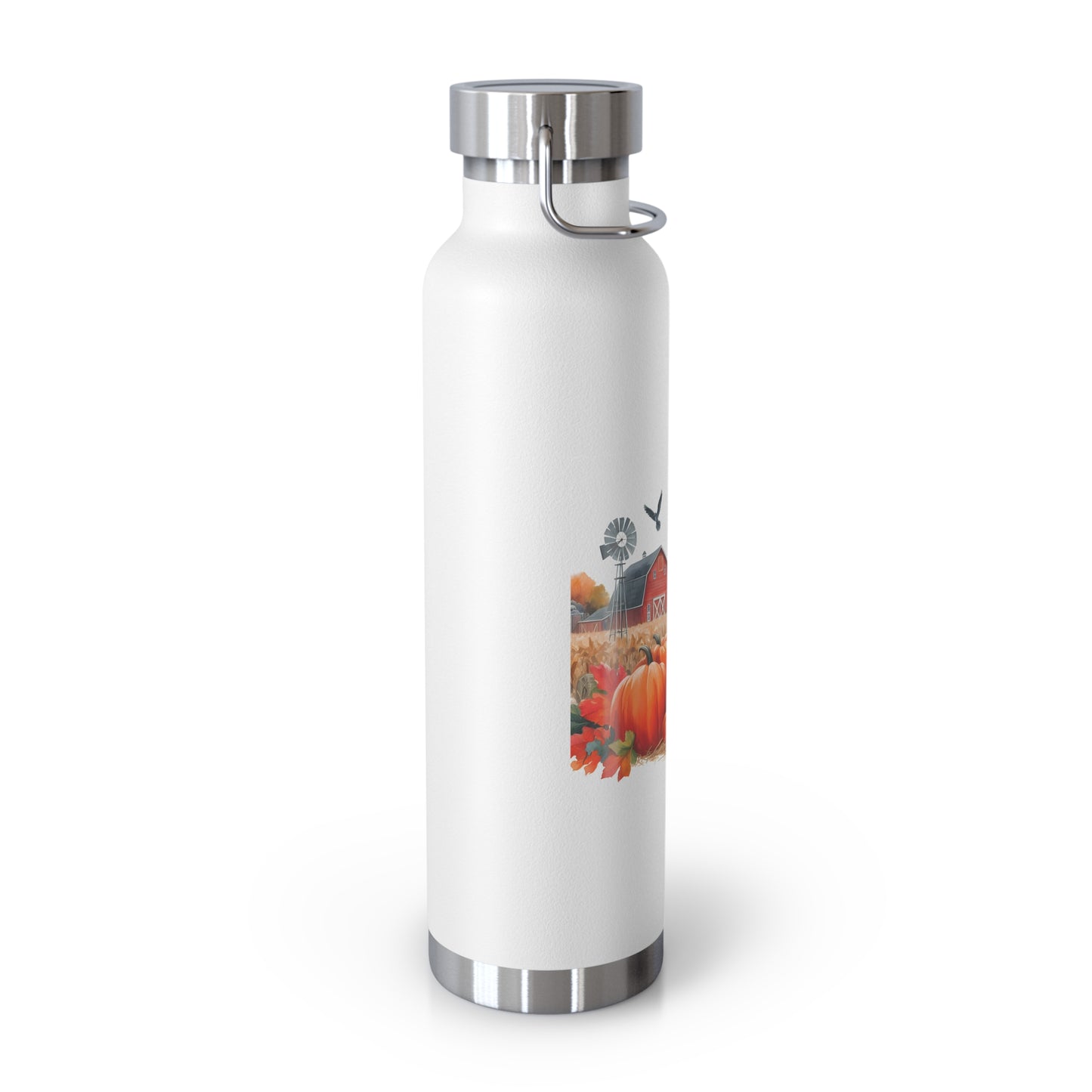 Fall Doodle Copper Vacuum Insulated Bottle, 22oz