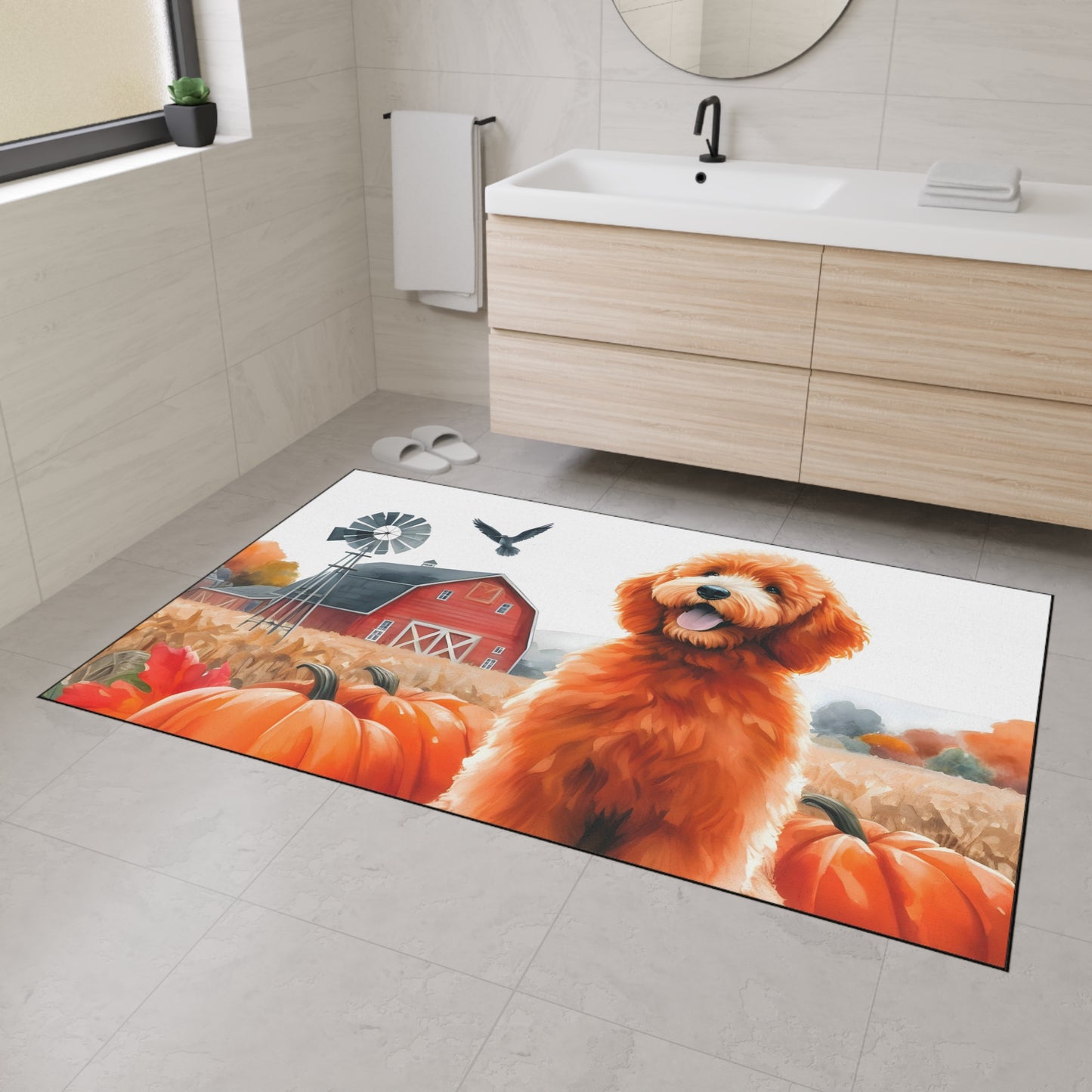 Fall Doodle Heavy Duty Floor Mat