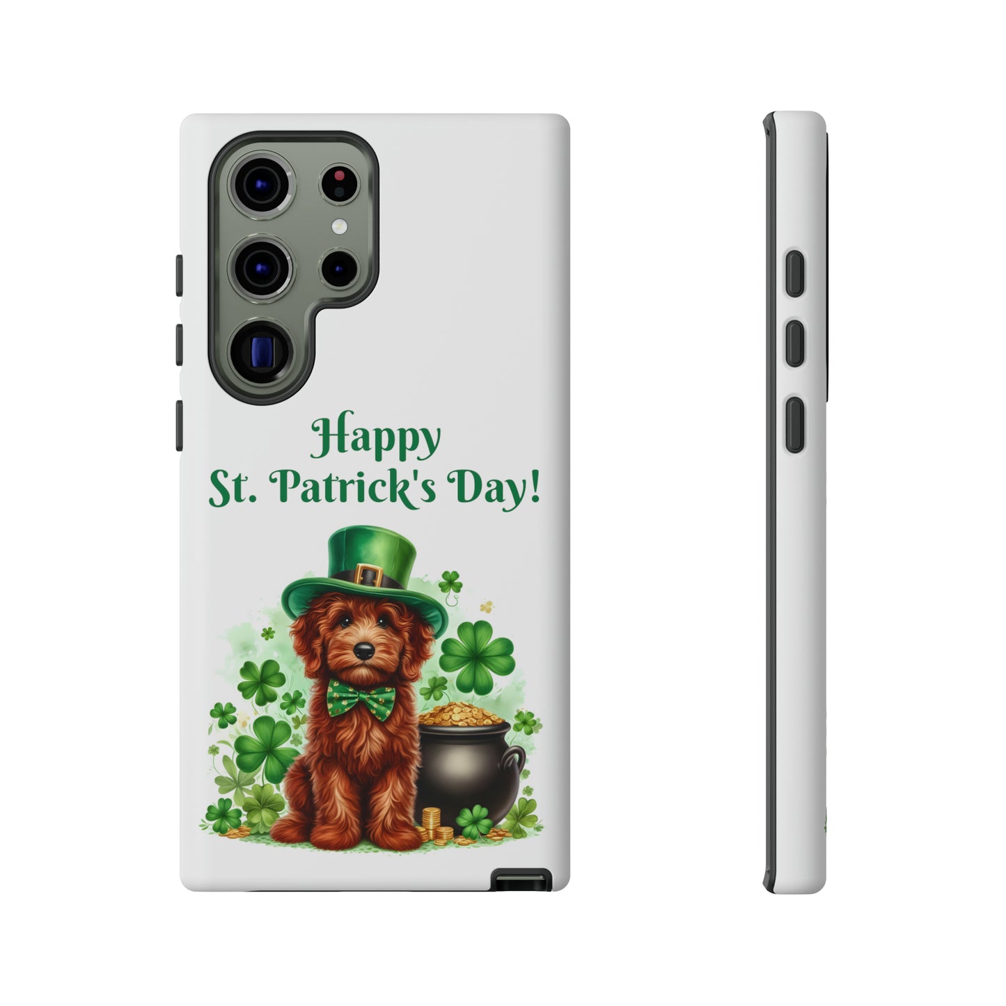 Happy Doodle St. Patrick's Day - Tough Cases - Apple iPhone, Samsung Galaxy, and Google Pixel