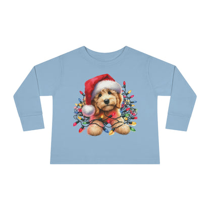 Christmas Doodle w/Lights Toddler Long Sleeve T Shirt