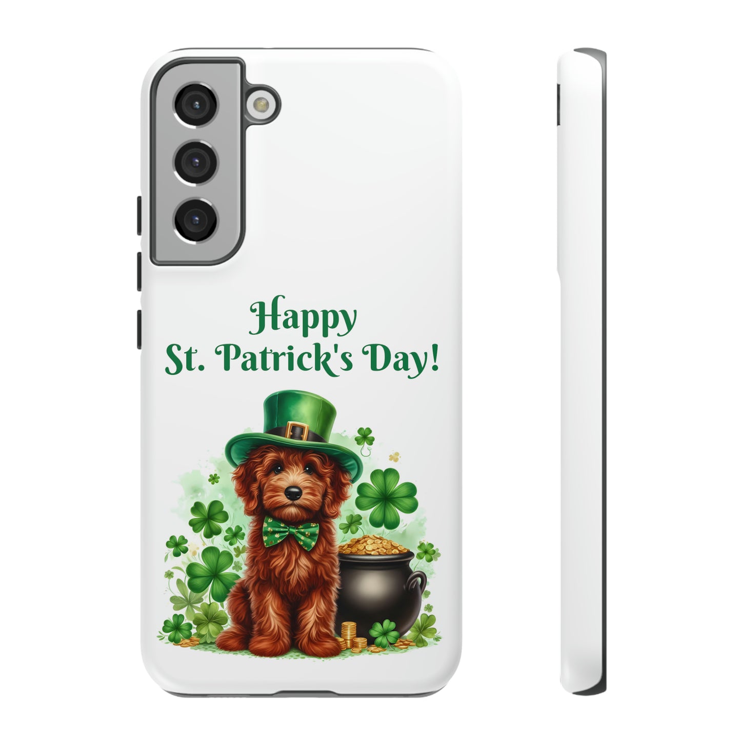 Happy Doodle St. Patrick's Day - Tough Cases - Apple iPhone, Samsung Galaxy, and Google Pixel