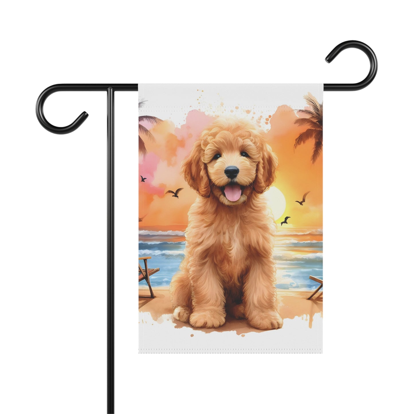 Beach Doodle Garden & House Banner