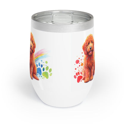 Red Doodle Chill Wine Tumbler