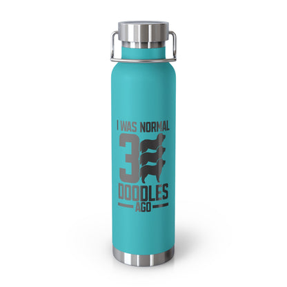 Normal 3 Doodles Ago - Copper Vacuum Insulated Bottle, 22oz