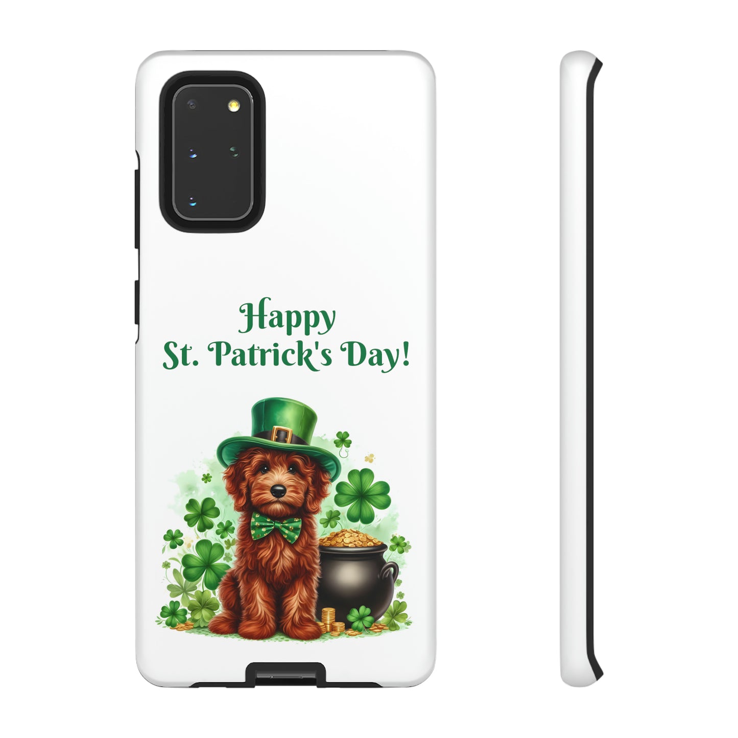 Happy Doodle St. Patrick's Day - Tough Cases - Apple iPhone, Samsung Galaxy, and Google Pixel