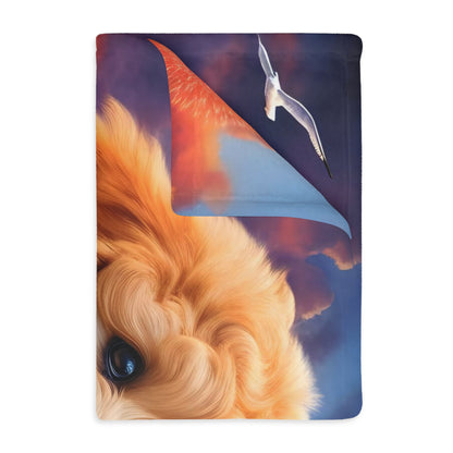 Doodle at Sunset - Velveteen MINKY Blanket (Two-sided print) - Nice!