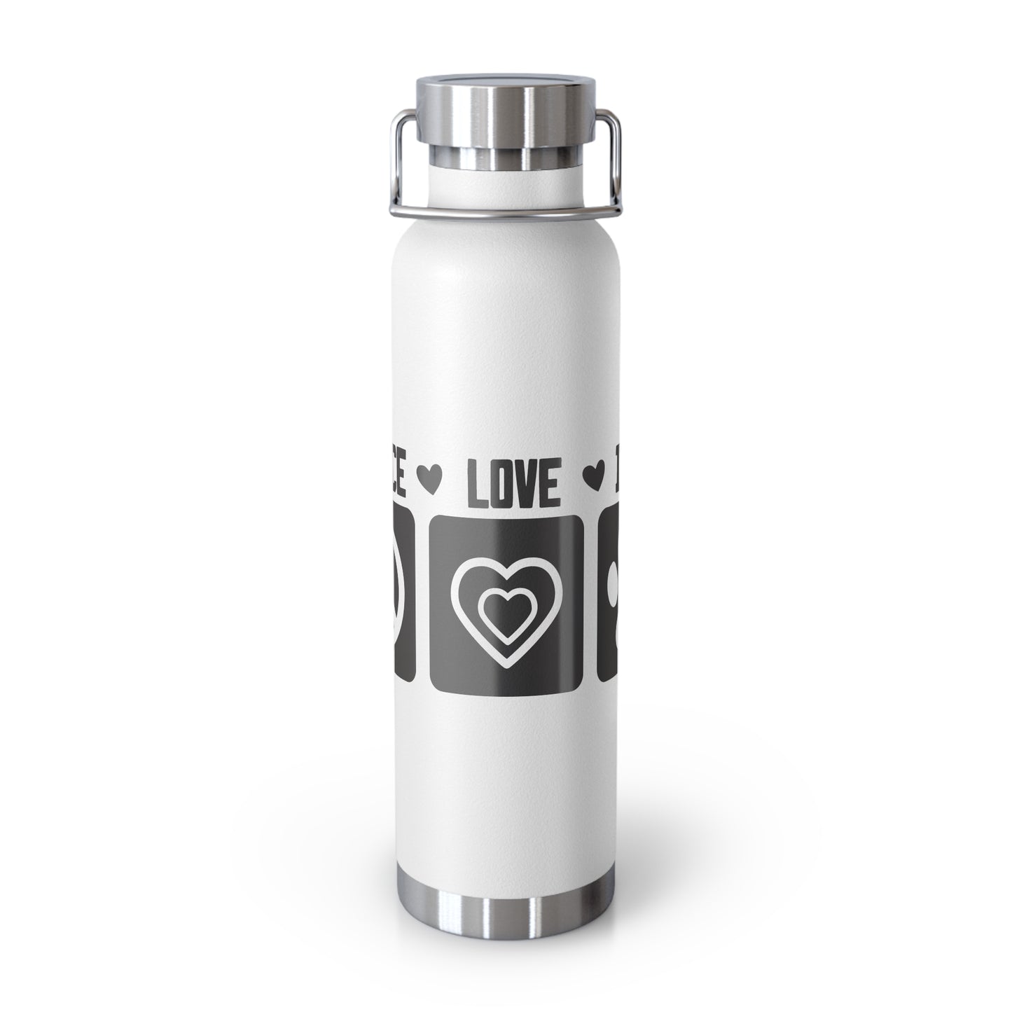 Peace Love Dogs Copper Vacuum Insulated Bottle, 22oz