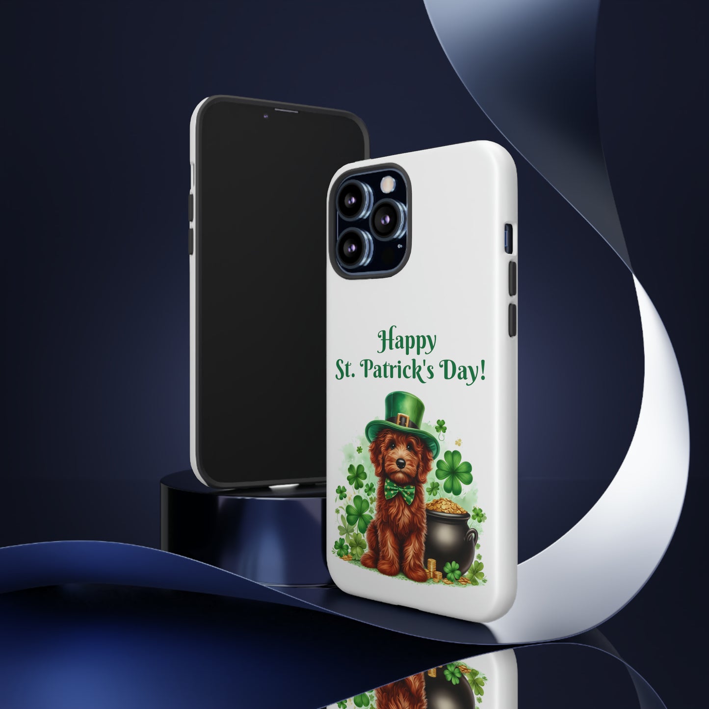 Happy Doodle St. Patrick's Day - Tough Cases - Apple iPhone, Samsung Galaxy, and Google Pixel