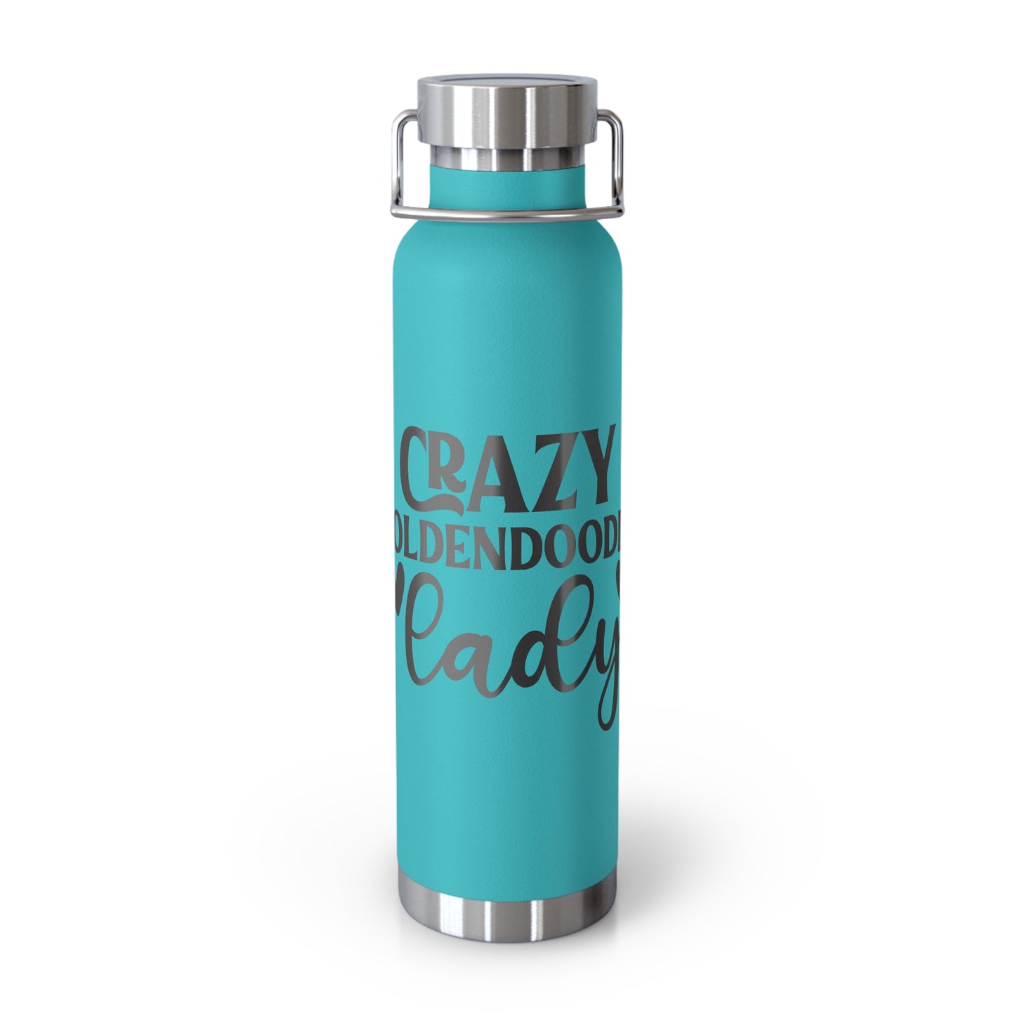 Crazy Goldendoodle Lady Copper Vacuum Insulated Bottle, 22oz