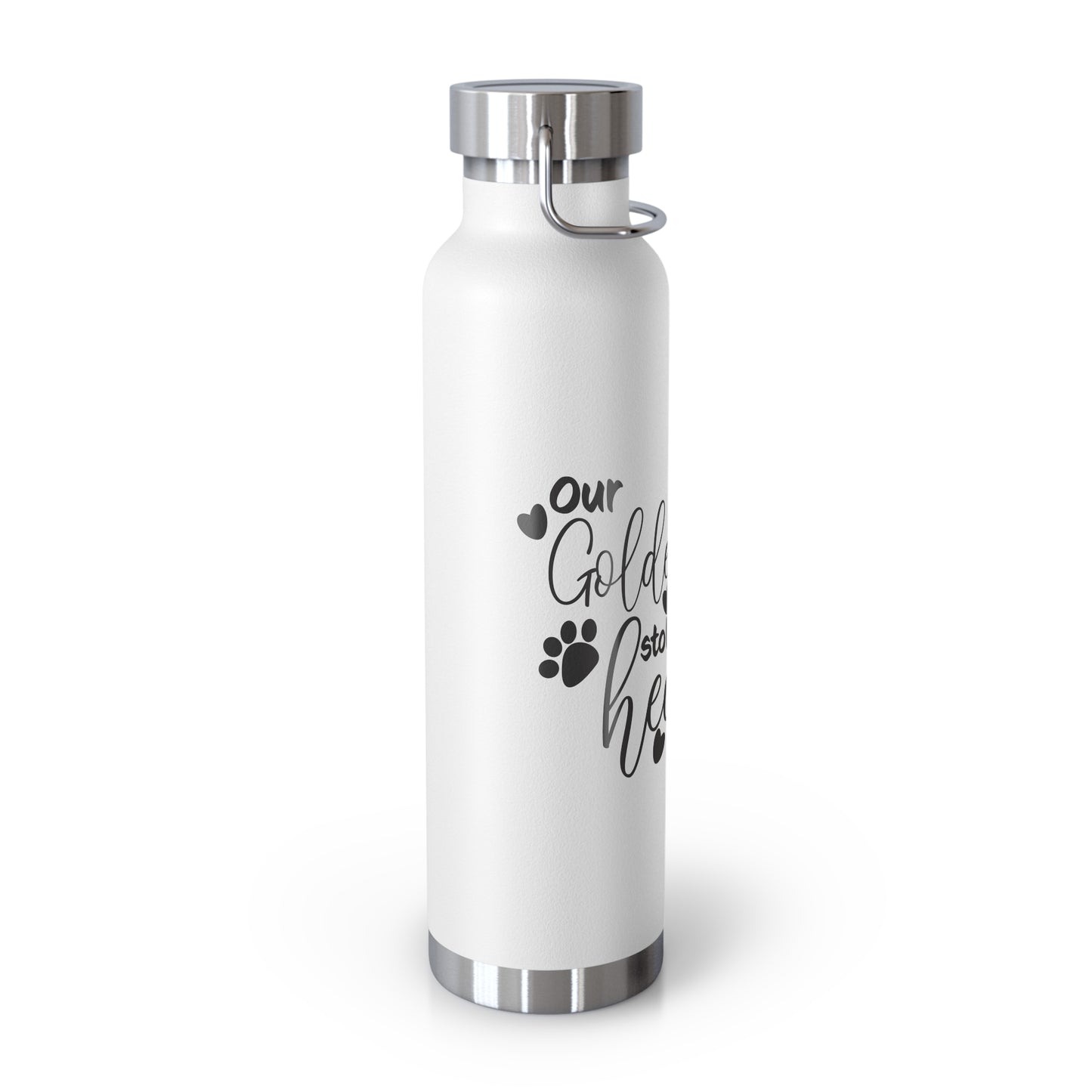 Our Goldendoodle Stole our Heart Copper Vacuum Insulated Bottle, 22oz