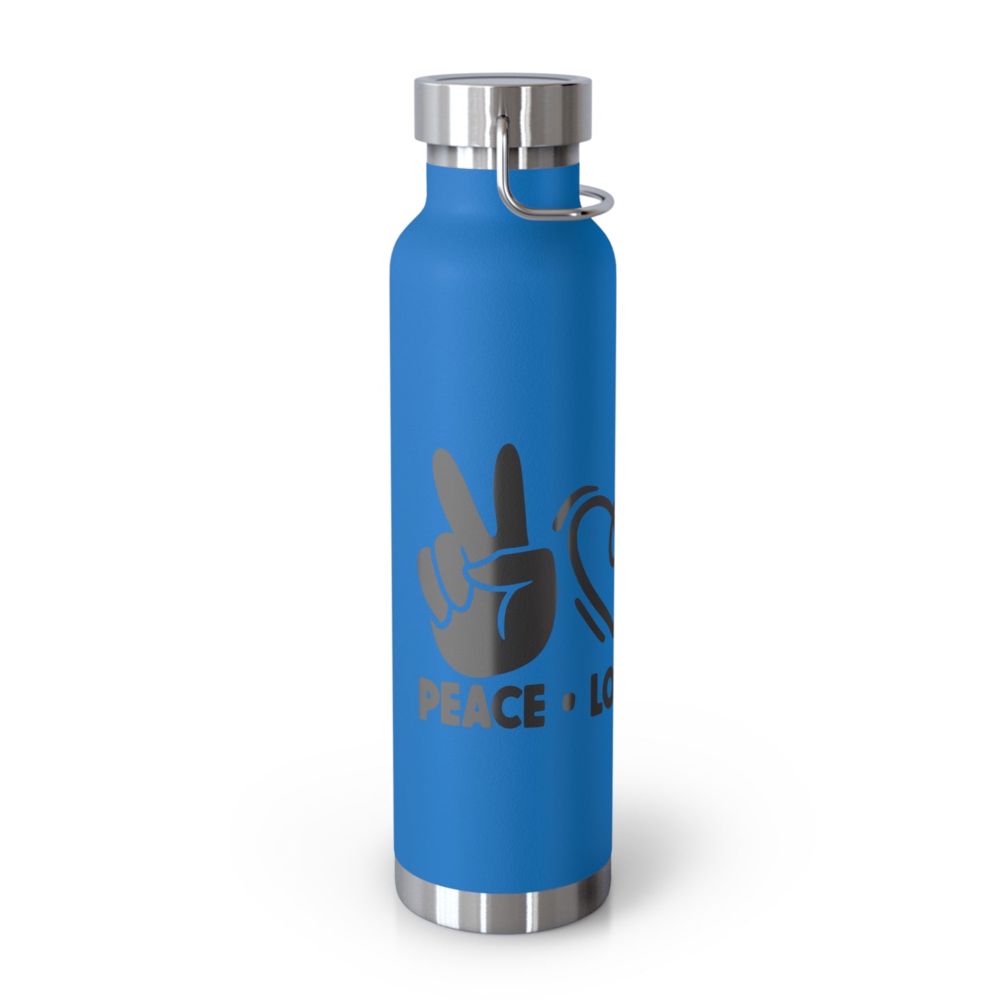 Peace Love Doodle Copper Vacuum Insulated Bottle, 22oz