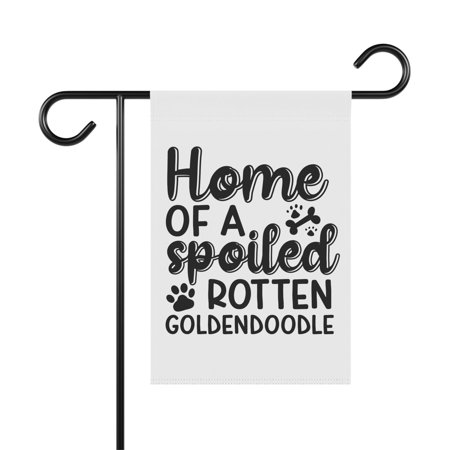 Spoiled Goldendoodle Garden & House Banner