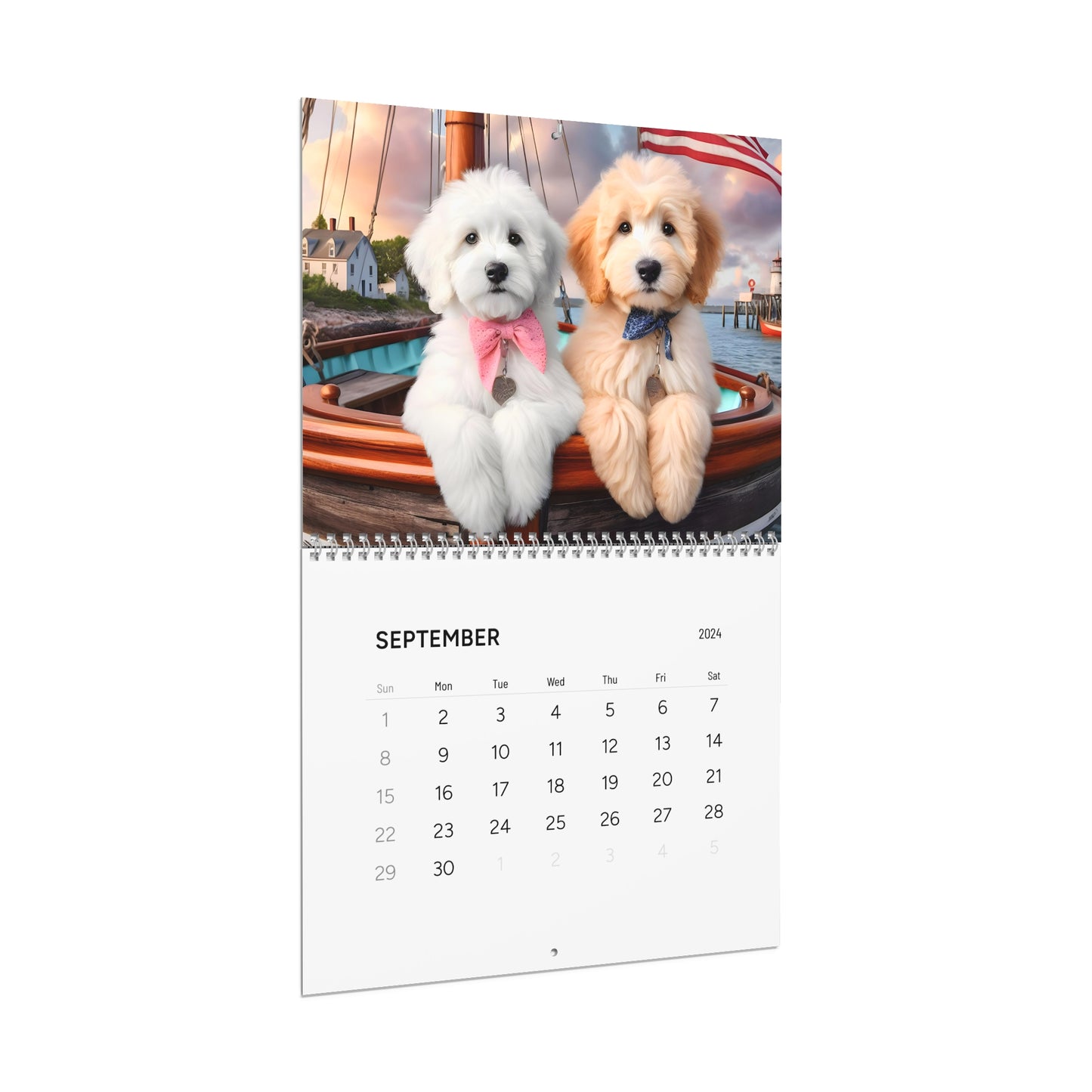 Doodles on a Sailboat - All Year - Wall Calendars (2024)