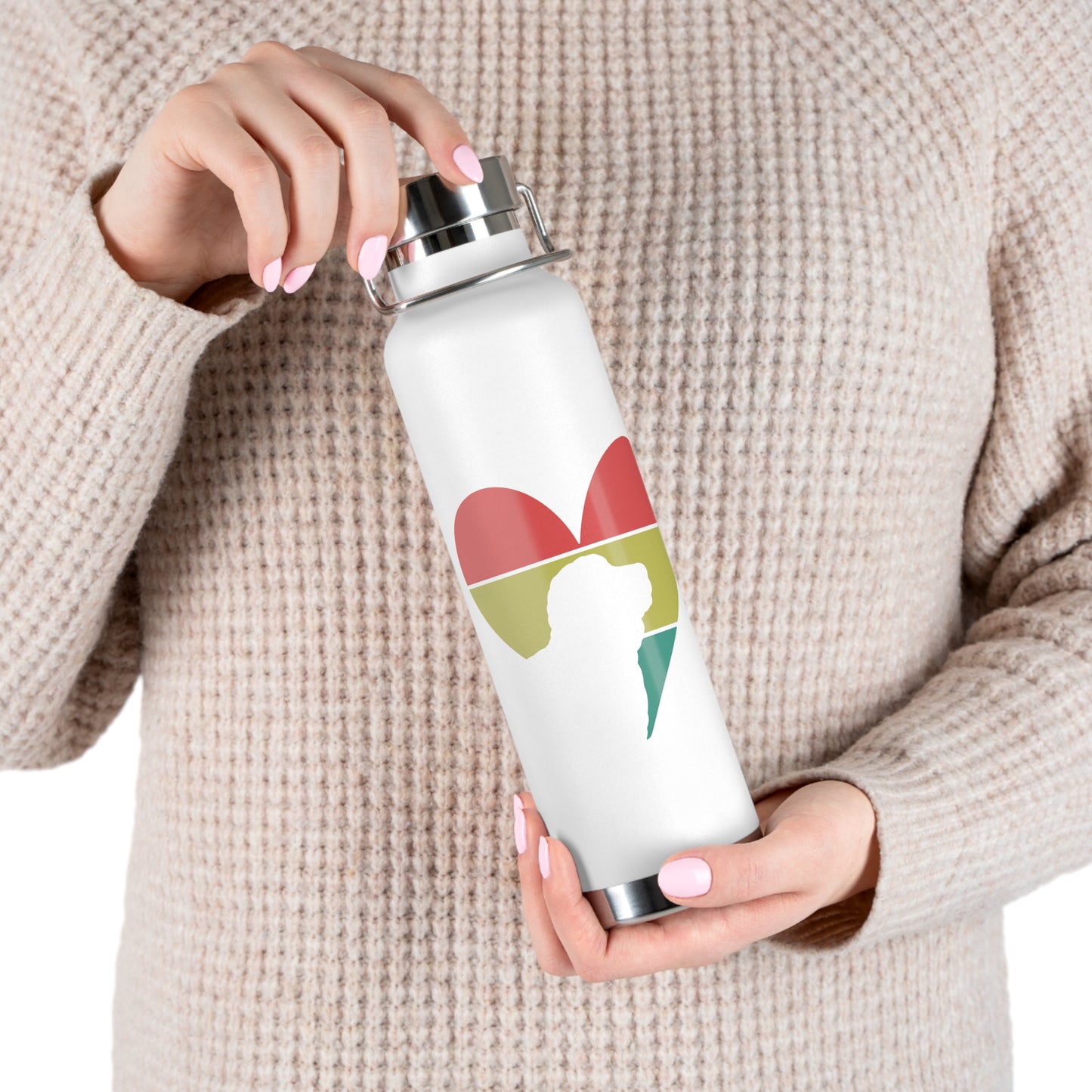 Doodle Copper Vacuum Insulated Bottle, 22oz