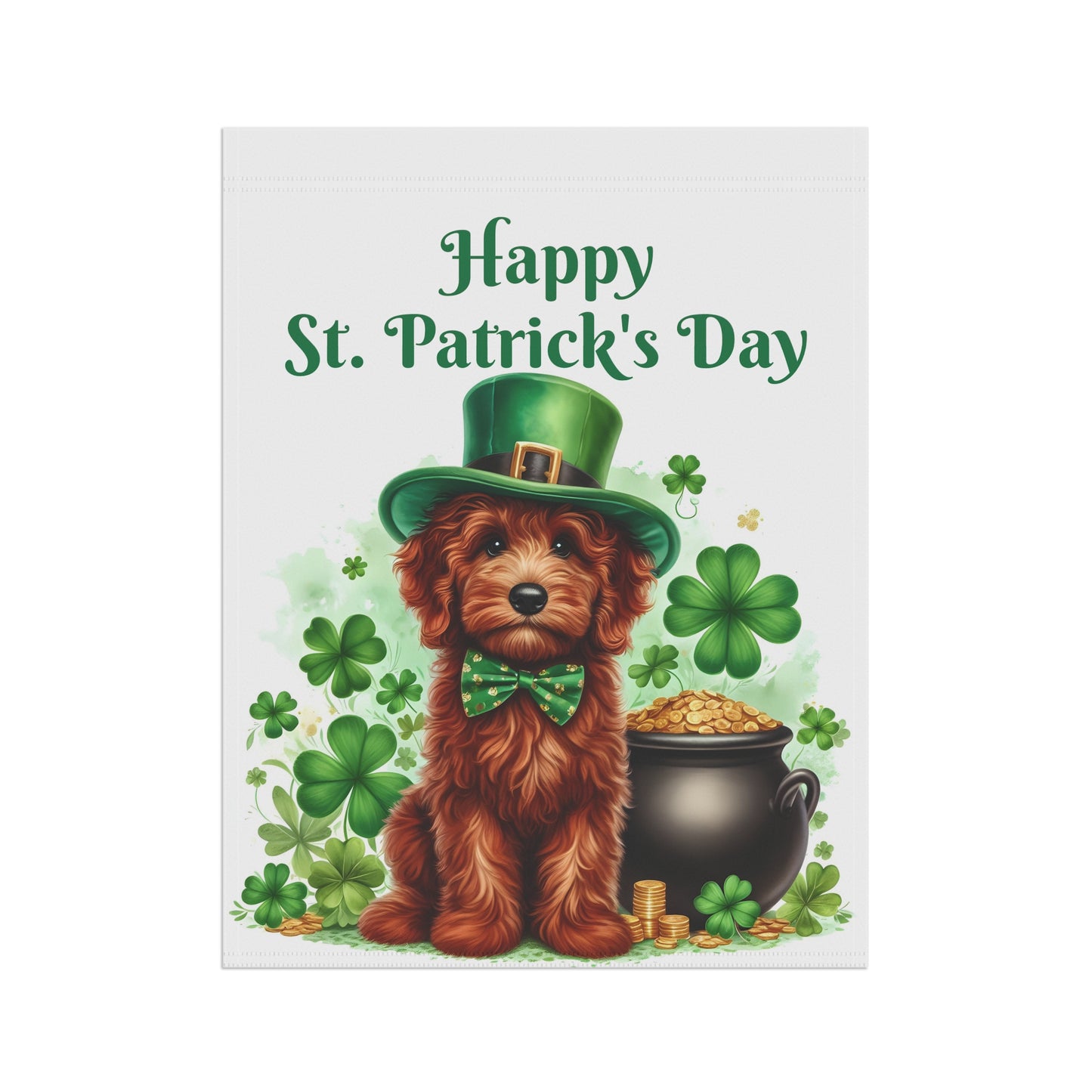 Happy Doodle St. Patrick's Day - Garden & House Banner