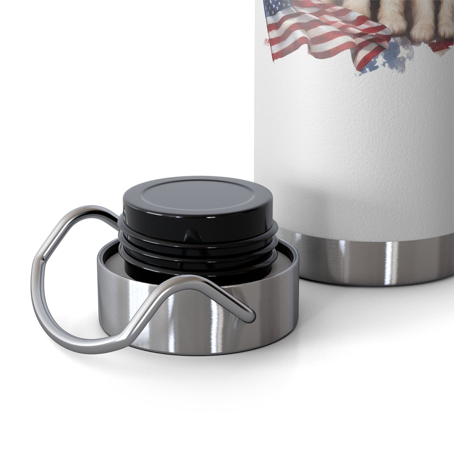 Patriotic Doodles Copper Vacuum Insulated Bottle, 22oz