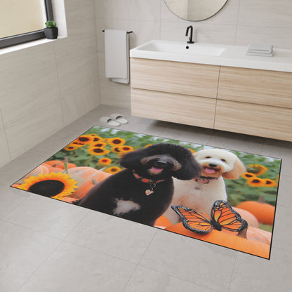 Doodles and Pumpkins Heavy Duty Floor Mat